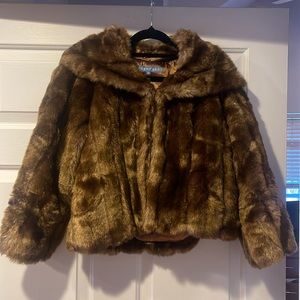 Smart Set Faux Fur Jacket size M